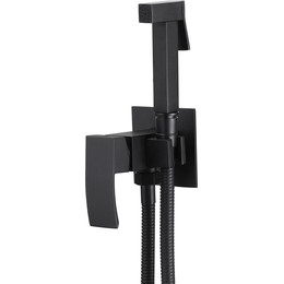 Набор для гигиенического душа Abber Wasserfall AF8625B, черный матовый фото 