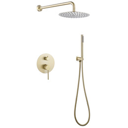 Душевая система для душа Abber Emotion AF8818G, золото матовое фото 