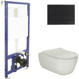 Инсталляция Berges Wasserhaus Novum с подвесным унитазом Ego XL Rimless 043204 фото 