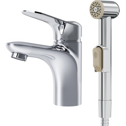 Смеситель для раковины с гигиеническим душем Am.Pm Sunny F85C03000 фото 