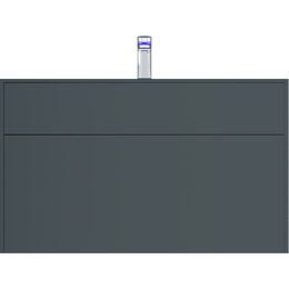 Тумба подвесная с раковиной Am.Pm Inspire 2.0 100 см M50AFHX1003GM, графит матовый фото 