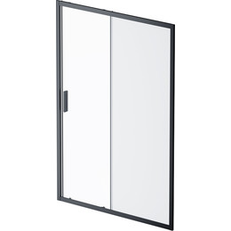 Дверь душевая Am.Pm Gem Solo 140х195 см W90G-140-1-195BM, черный/матовое фото 