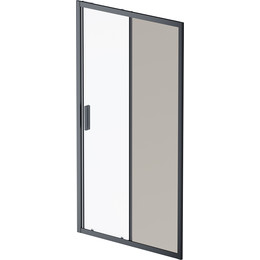 Дверь душевая Am.Pm Gem Solo 110х195 см W90G-110-1-195BG, черный/тонированное фото 