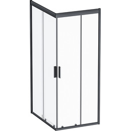 Душевое ограждение Am.Pm Gem S 100х80 см W93G-404-100280-BT, черный/прозрачное фото 