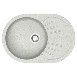 Кухонная мойка Azario Flora CS00079916, светло-серый, Цвет производителя: светло-серый фото 