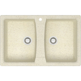 Кухонная мойка Azario Elmas CS00078331, бежевый, Цвет производителя: бежевый фото 