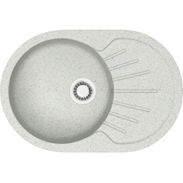 Кухонная мойка Azario Flora CS00079916, светло-серый, Цвет производителя: светло-серый фото 