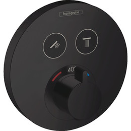 Термостат для душа Hansgrohe ShowerSelect S 15743670, черный матовый фото 