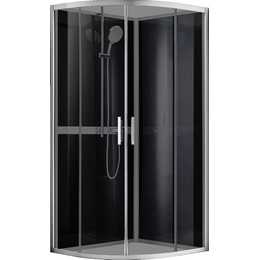 Душевое кабина Azario Denver 90x90 см AZ-N10812 900 GREY, хром/тонированное фото 