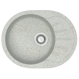 Кухонная мойка Azario Light CS00079923, светло-серый, Цвет производителя: светло-серый фото 