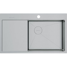 Кухонная мойка Omoikiri Akisame 86 Side IN-R (4997042) 1,2 мм, нержавеющая сталь, Цвет производителя: нержавеющая сталь фото 