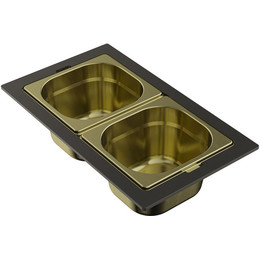 Контейнер для кухонной мойки Omoikiri DC-04-2 LG 4999086, светлое золото фото 