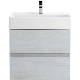 Тумба подвесная с раковиной Cezares MOLVENO 46-60-2C-SO-LB 60 см, Legno Bianco фото 