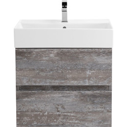 Тумба подвесная с раковиной Cezares MOLVENO 46-60-2C-SO-LG 60 см, Legno Grigio фото 
