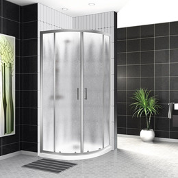 Душевое ограждение BelBagno 100х100 см UNO-195-R-2-100-CH-CR, хром/шиншилла фото 