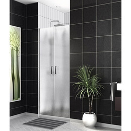 Душевая дверь BelBagno 90 см UNO-B-2-90-CH-Cr, хром/шиншилла фото 