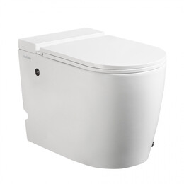 Унитаз приставной безободковый импульсный Abber Bequem AC1114P с крышкой микролифт фото 