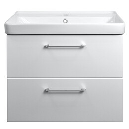 Тумба подвесная с раковиной Azario Ника 70 см CS00080144, белый матовый фото 