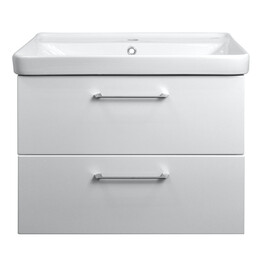 Тумба подвесная с раковиной Azario Ника 80 см CS00080145, белый матовый фото 