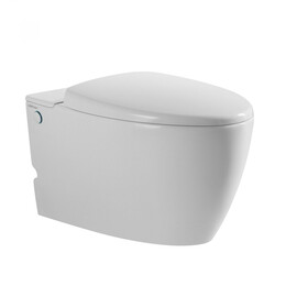 Унитаз подвесной безободковый импульсный Abber Bequem AC1107P с крышкой микролифт фото 