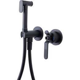 Набор для гигиенического душа Bronze de Luxe 1760’s Loft 3253SB, черный матовый фото 