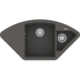Кухонная мойка Lemark Irkana 980 9910047, серый шёлк, Цвет производителя: серый шёлк фото 