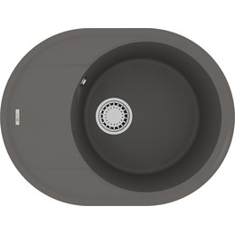Кухонная мойка Lemark Lacha 620 9910053, серый шёлк, Цвет производителя: серый шёлк фото 