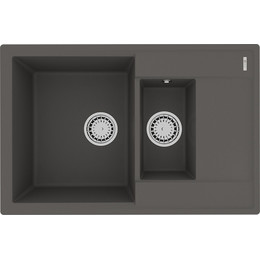Кухонная мойка Lemark Ramza 760 9910041, серый шёлк, Цвет производителя: серый шёлк фото 