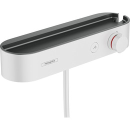 Смеситель для душа с термостатом Hansgrohe ShowerTablet Select 24360700, белый матовый фото 