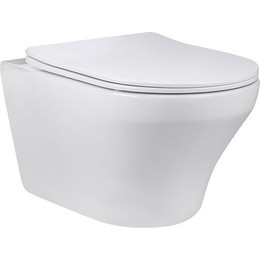 Унитаз подвесной безободковый Vincea Edge-M VT1-37 с крышкой микролифт фото 