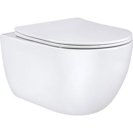 Унитаз подвесной безободковый Vincea Evo VT1-34 с крышкой микролифт, Цвет производителя: белый фото 