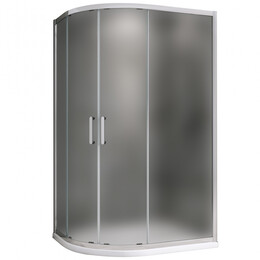 Душевое ограждение Abber Schwarzer Diamant 120x90 см AG01129M, хром/матовое фото 