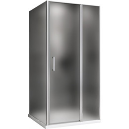 Душевое ограждение Abber Sonnenstrand 100x80 см AG04100MS-S80M, хром/матовое фото 