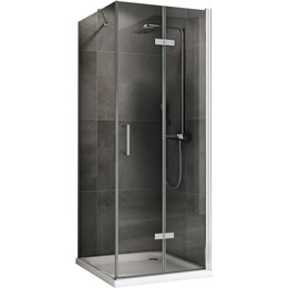 Душевое ограждение Abber Zart 80x80 см AG08080P-S81, хром/прозрачное фото 