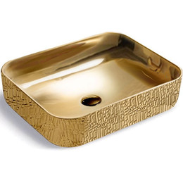 Раковина-чаша Vincea 50 см VBS-105G1, золото фото 