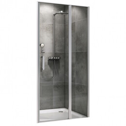 Душевая дверь Abber Sonnenstrand 130 см AG04130S, хром/прозрачное фото 