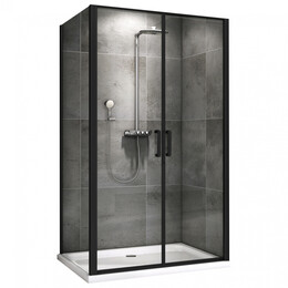 Душевое ограждение Abber Sonnenstrand 100x75 см AG04100BC-S75B, чёрный/прозрачное фото 