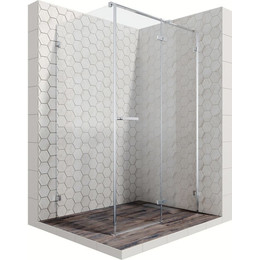 Душевое ограждение Ambassador Abner 120x80 см 10011103R R, хром/прозрачное фото 