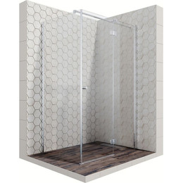 Душевое ограждение Ambassador Diamond 120x80 см 12011107R R, хром/прозрачное фото 