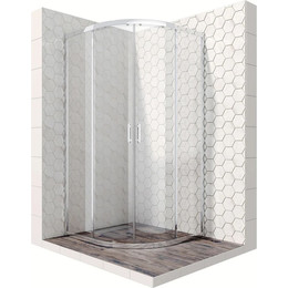 Душевое ограждение Ambassador Kingston 100 см 14011105, хром/прозрачное фото 