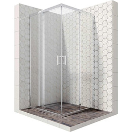 Душевое ограждение Ambassador Kingston 80x80 см 14011119, хром/прозрачное фото 