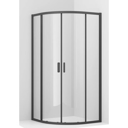 Душевое ограждение Ambassador Kingston 100 см 14011205, чёрный/прозрачное фото 