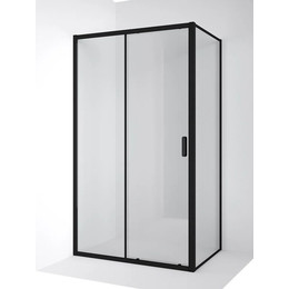 Душевое ограждение Ambassador Forsa 110x100 см 17021217AB-100AB, чёрный/прозрачное фото 