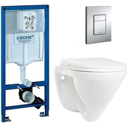 Инсталляция Grohe Rapid SL 38772001 с подвесным унитазом Sanita Luxe Attica WC.WH/Attica/DM/WHT.G/S1 фото 