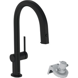 Смеситель для кухни Hansgrohe Aqittura M91 FilterSystem 210 76803670, черный матовый фото 
