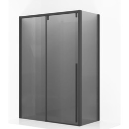 Душевое ограждение Ambassador Intense 140x110 см 110022203IBB-110IBB (стекло 8 мм) чёрный/тонированное фото 