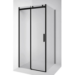 Душевое ограждение Ambassador Benefit 120x90 см 19021201HB-90HB (стекло 8 мм) чёрный/прозрачное фото 