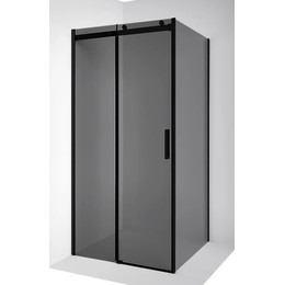 Душевое ограждение Ambassador Benefit 130x100 см 19022202HBB-100HBB (стекло 8 мм) чёрный/тонированное фото 