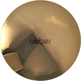 Декоративная крышка на слив для раковины Abber AC0014GG, золото фото 