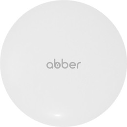 Декоративная крышка на слив для раковины Abber AC0014MW, белый матовый фото 